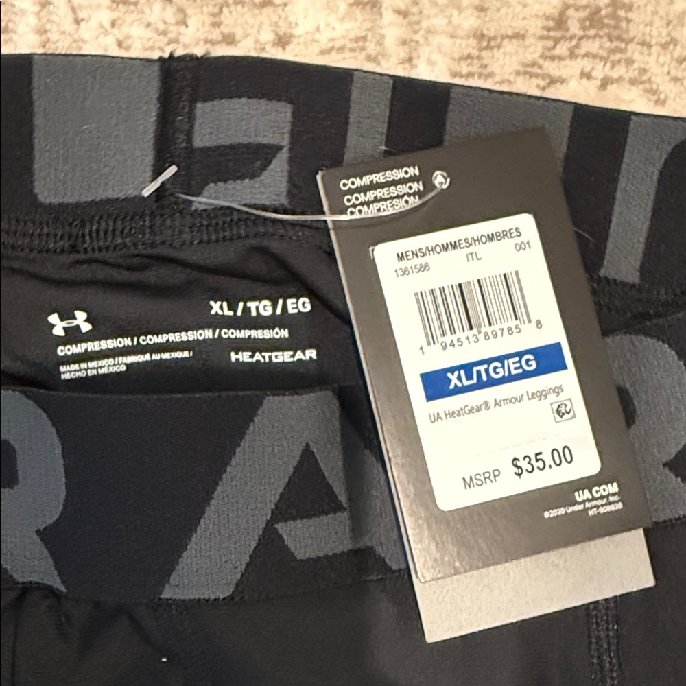 Under Armour Black Athletic Tights - Picture 2 of 2